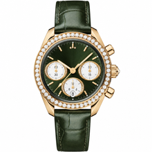 Speedmaster 38 mm, or Moonshine™ avec bracelet en cuir d’alligator