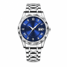 Klassisk klokke Silver Steel