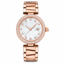 Reloj de vestir para mujer en tono oro rosa 34 mm